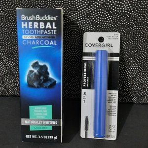 🟤 $ 7.00 COVERGIRL MASCARA  & Toothpaste Charcoal  BRUSH BUDDIES